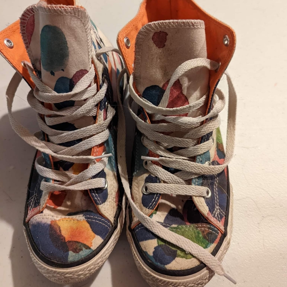 Rainbow Converse High Tops
